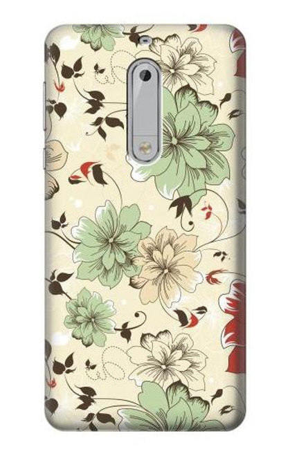 S2179 Flower Floral Vintage Art Pattern Funda Carcasa Case para Nokia 5