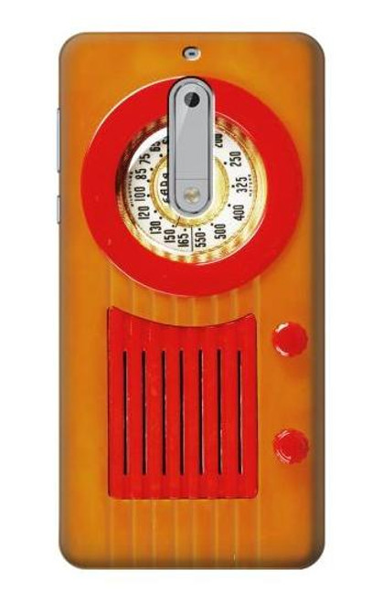 S2780 Vintage Orange Bakelite Radio Funda Carcasa Case para Nokia 5