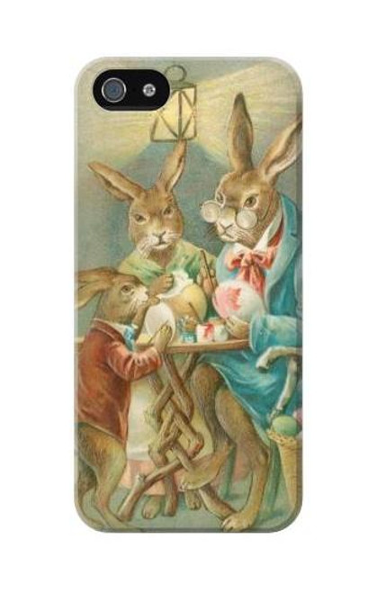 S3164 Easter Rabbit Family Funda Carcasa Case para iPhone 5C