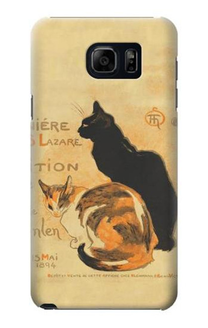 S3229 Vintage Cat Poster Funda Carcasa Case para Samsung Galaxy S6 Edge Plus