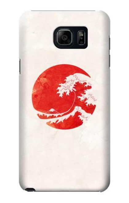 S3237 Waves Japan Flag Funda Carcasa Case para Samsung Galaxy S6 Edge Plus