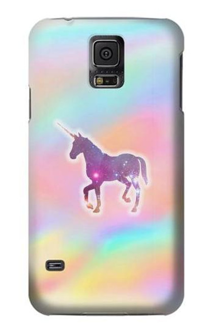 S3203 Rainbow Unicorn Funda Carcasa Case para Samsung Galaxy S5