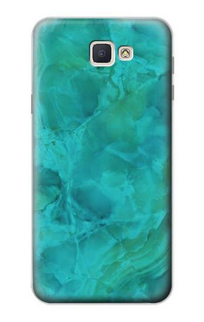 S3147 Aqua Marble Stone Funda Carcasa Case para Samsung Galaxy J7 Prime (SM-G610F)