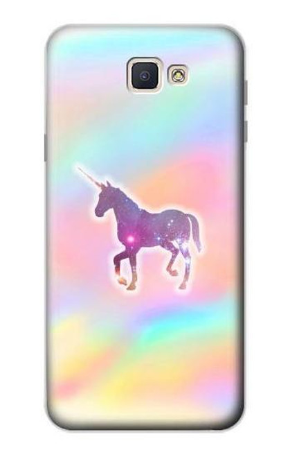 S3203 Rainbow Unicorn Funda Carcasa Case para Samsung Galaxy J7 Prime (SM-G610F)