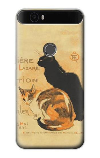 S3229 Vintage Cat Poster Funda Carcasa Case para Huawei Nexus 6P