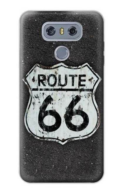 S3207 Route 66 Sign Funda Carcasa Case para LG G6