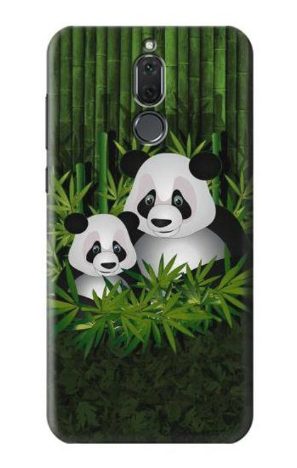 S2441 Panda Family Bamboo Forest Funda Carcasa Case para Huawei Mate 10 Lite