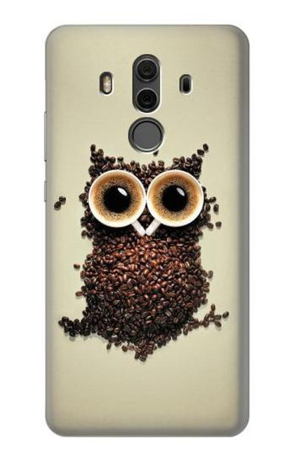 S0360 Coffee Owl Funda Carcasa Case para Huawei Mate 10 Pro, Porsche Design