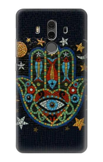 S3175 Hamsa Hand Mosaics Funda Carcasa Case para Huawei Mate 10 Pro, Porsche Design