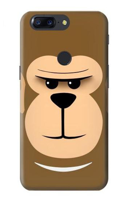 S2721 Cute Grumpy Monkey Cartoon Funda Carcasa Case para OnePlus 5T