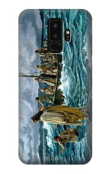 S1722 Jesus Walk on The Sea Funda Carcasa Case para Samsung Galaxy S9 Plus