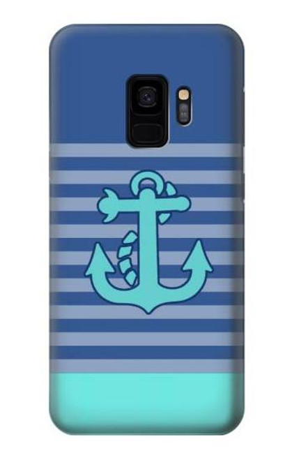 S2081 Nautical Anchor Funda Carcasa Case para Samsung Galaxy S9