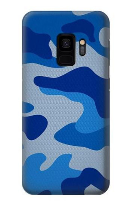 S2958 Army Blue Camo Camouflage Funda Carcasa Case para Samsung Galaxy S9