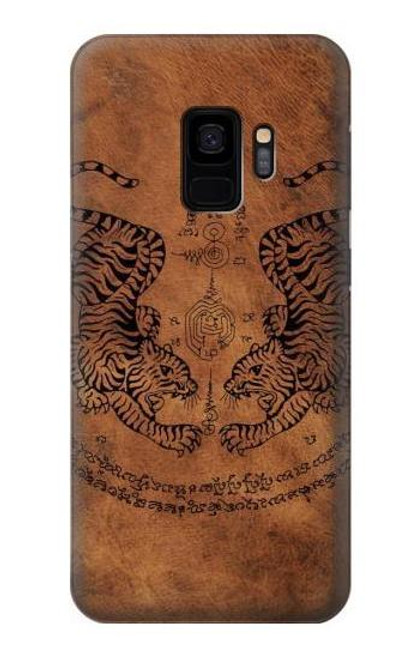 S3209 Sak Yant Twin Tiger Funda Carcasa Case para Samsung Galaxy S9