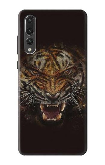 S0575 Tiger Face Funda Carcasa Case para Huawei P20 Pro