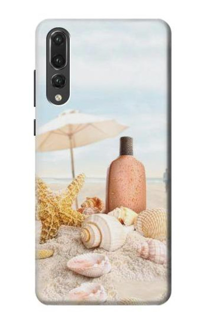 S1425 Seashells on The Beach Funda Carcasa Case para Huawei P20 Pro