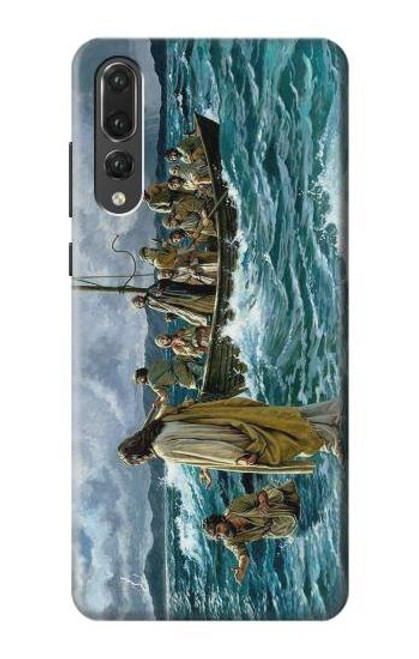 S1722 Jesus Walk on The Sea Funda Carcasa Case para Huawei P20 Pro