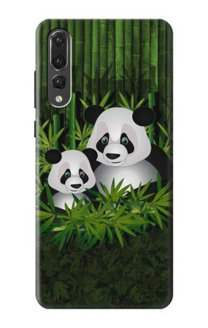 S2441 Panda Family Bamboo Forest Funda Carcasa Case para Huawei P20 Pro