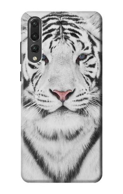 S2553 White Tiger Funda Carcasa Case para Huawei P20 Pro