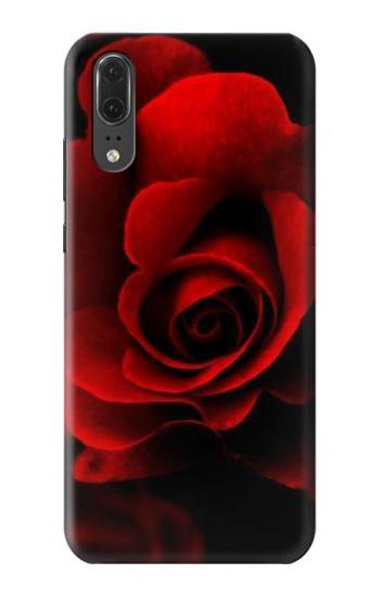 S2898 Red Rose Funda Carcasa Case para Huawei P20