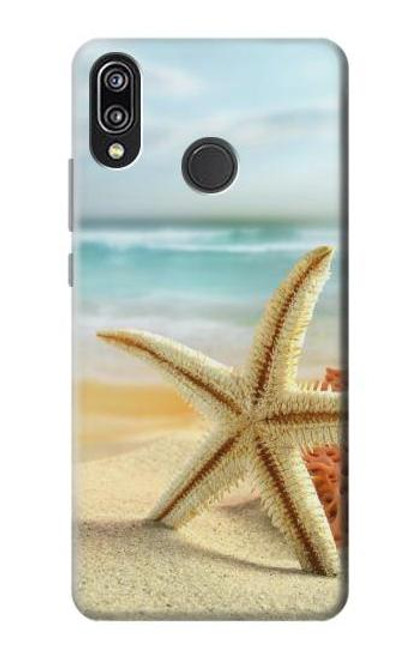 S1117 Starfish on the Beach Funda Carcasa Case para Huawei P20 Lite