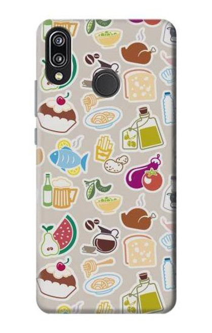 S2321 Food and Drink Seamless Funda Carcasa Case para Huawei P20 Lite