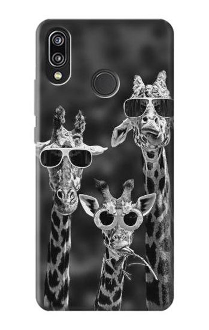 S2327 Giraffes With Sunglasses Funda Carcasa Case para Huawei P20 Lite