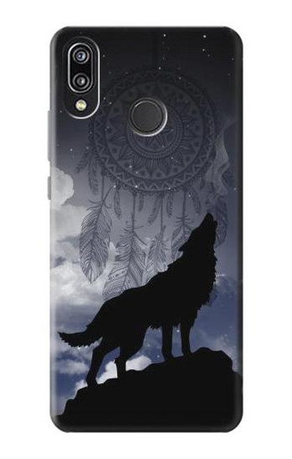 S3011 Dream Catcher Wolf Howling Funda Carcasa Case para Huawei P20 Lite