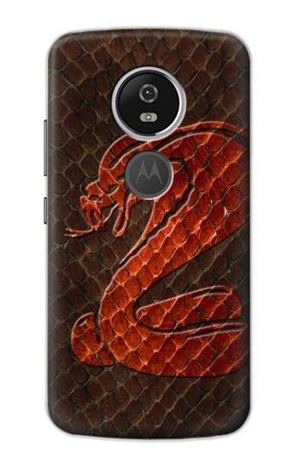 S0663 Cobra Snake Skin Funda Carcasa Case para Motorola Moto E5 Plus