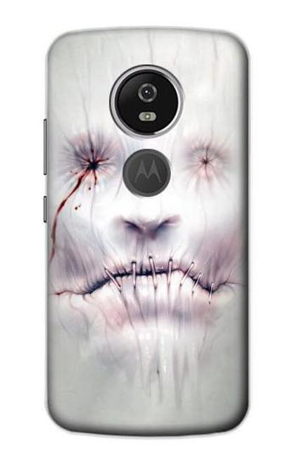 S0884 Horror Face Funda Carcasa Case para Motorola Moto E5 Plus