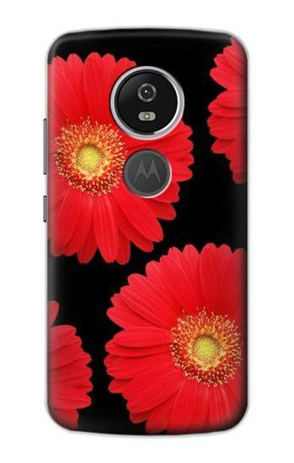 S2478 Red Daisy flower Funda Carcasa Case para Motorola Moto E5 Plus