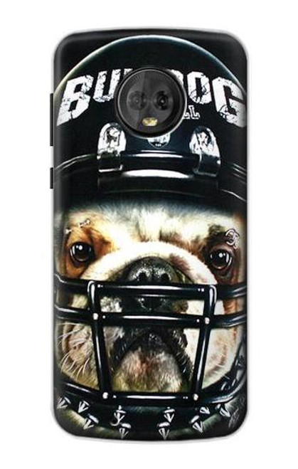 S0098 Bulldog American Football Funda Carcasa Case para Motorola Moto G6