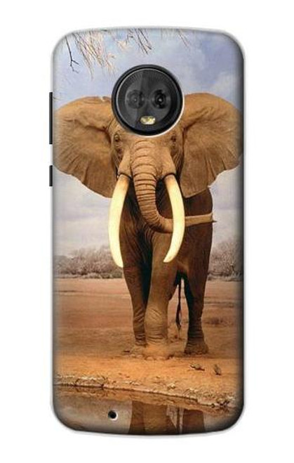 S0310 African Elephant Funda Carcasa Case para Motorola Moto G6