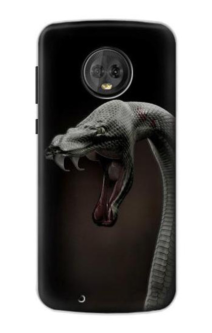 S1597 Black Mamba Snake Funda Carcasa Case para Motorola Moto G6