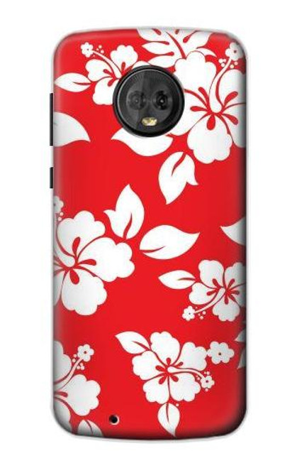 S1949 Hawaiian Hibiscus Pattern Funda Carcasa Case para Motorola Moto G6