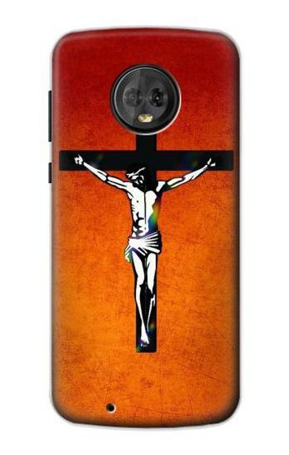 S2421 Jesus Christ On The Cross Funda Carcasa Case para Motorola Moto G6