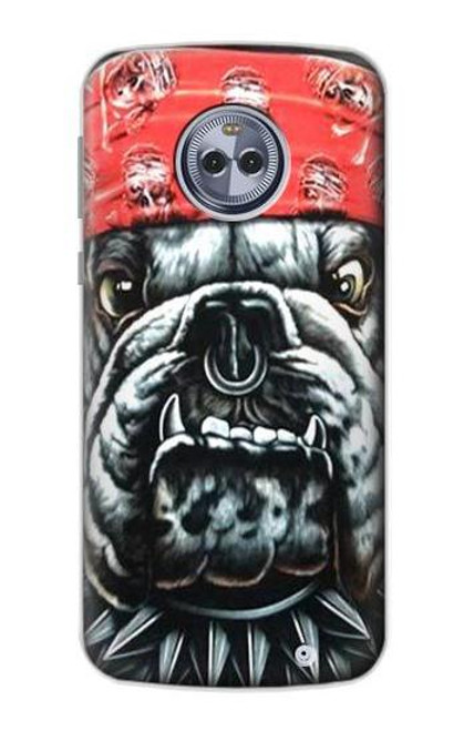 S0100 Bulldog American Football Funda Carcasa Case para Motorola Moto X4