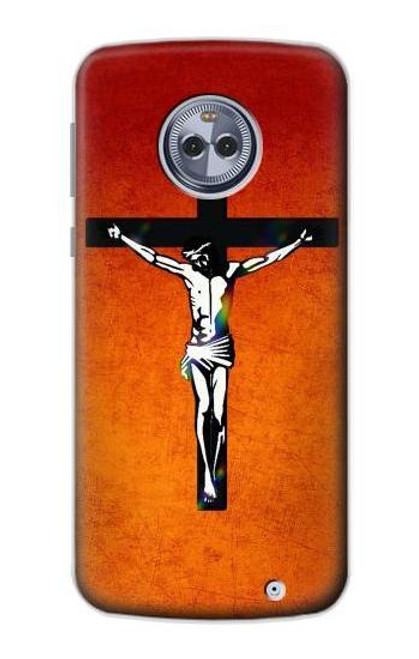 S2421 Jesus Christ On The Cross Funda Carcasa Case para Motorola Moto X4