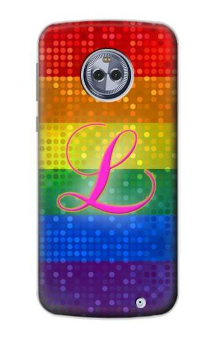 S2900 Rainbow LGBT Lesbian Pride Flag Funda Carcasa Case para Motorola Moto X4
