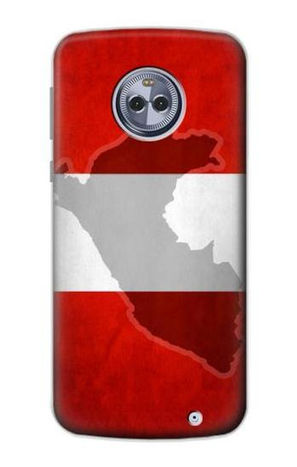 S3018 Peru Flag Funda Carcasa Case para Motorola Moto X4