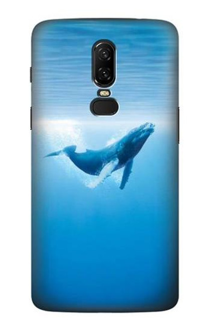 S0843 Blue Whale Funda Carcasa Case para OnePlus 6