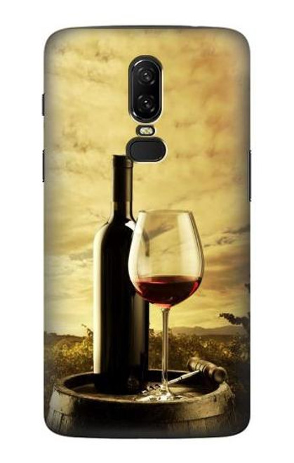 S2042 A Grape Vineyard Grapes Bottle Red Wine Funda Carcasa Case para OnePlus 6