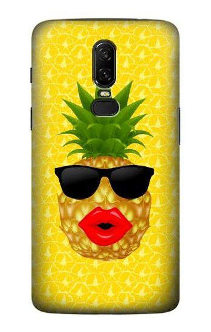 S2443 Funny Pineapple Sunglasses Kiss Funda Carcasa Case para OnePlus 6