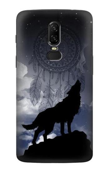 S3011 Dream Catcher Wolf Howling Funda Carcasa Case para OnePlus 6