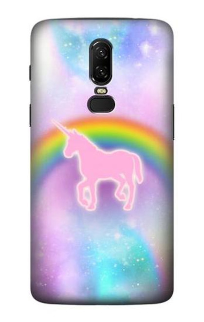 S3070 Rainbow Unicorn Pastel Sky Funda Carcasa Case para OnePlus 6