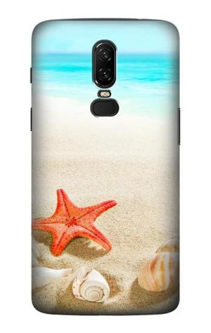 S3212 Sea Shells Starfish Beach Funda Carcasa Case para OnePlus 6