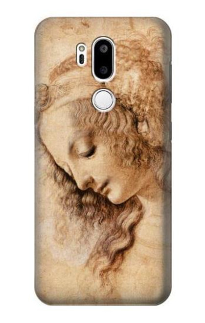 S1045 Leonardo da Vinci Woman's Head Funda Carcasa Case para LG G7 ThinQ