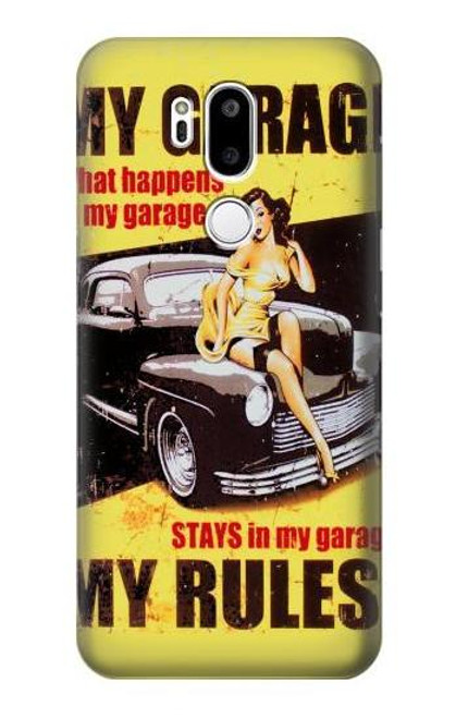 S3198 My Garage Pinup Girl Funda Carcasa Case para LG G7 ThinQ