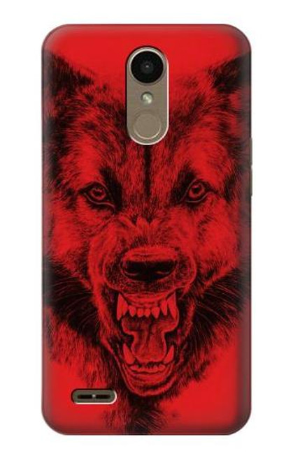 S1090 Red Wolf Funda Carcasa Case para LG K10 (2018), LG K30