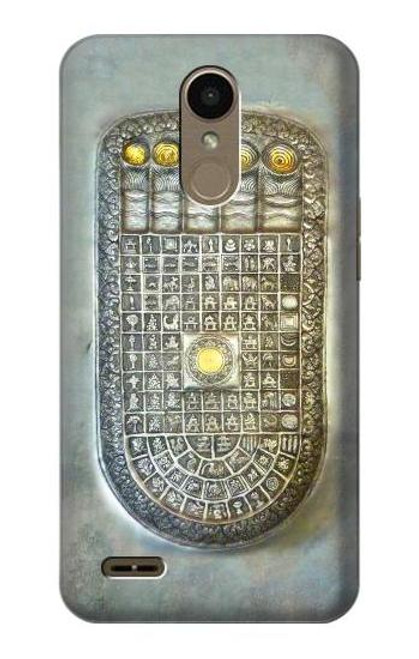 S1484 Buddha Footprint Funda Carcasa Case para LG K10 (2018), LG K30